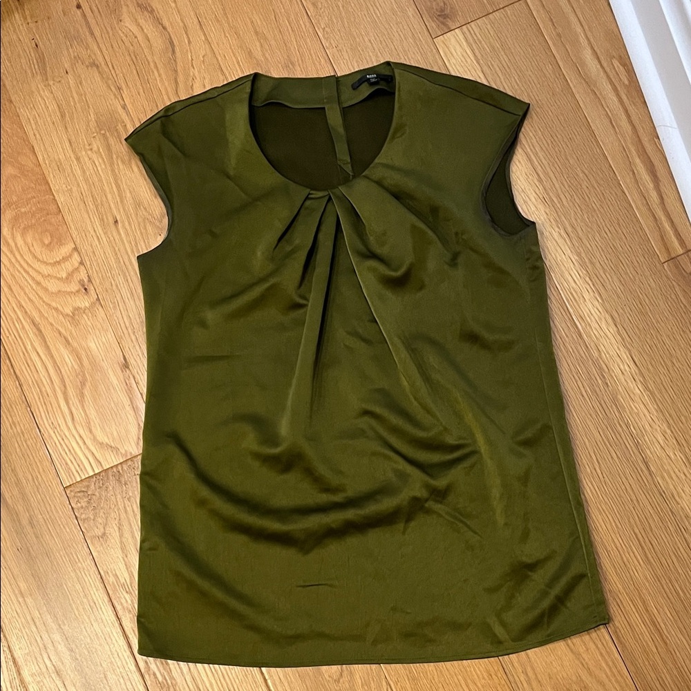 Boss Olive Green Women's Top